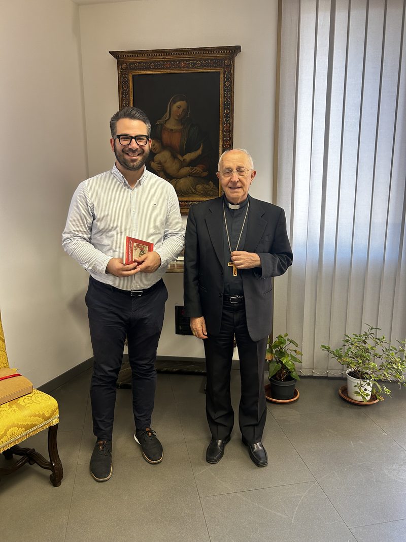 Alessandro Crocco with Cardinal Fernando Filoni